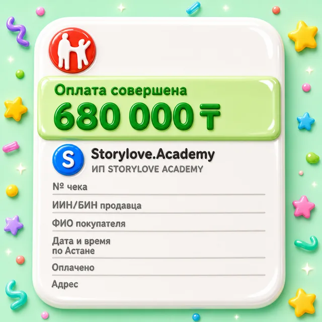 Иллюстрация: чек об оплате